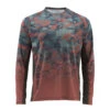 Simms Challenger Solar Tech Jersey -Cheap Fishing Shop 12896 616 challenger solar tech jersey hex flo camo rusty red s20 hires