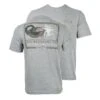 DUX Mallard Curl T-Shirt -Cheap Fishing Shop dux mallardcurl tshirt heathergrey 50 01 dux 10002hg