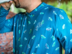 Googan Squad Hooded Long-Sleeve W/ Sleeve Print -Cheap Fishing Shop googansquad tossedjighoodedl s blue lifestyle 51 10 hoo 10010l