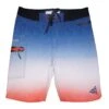 Hook & Tackle Tri-colored Boardshorts -Cheap Fishing Shop hookandtackle tri color 4 way stretch boardshort red2