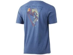 HUK Big Mouth Tee -Cheap Fishing Shop huk bigmouthtee titaniumblueheather back 51 01 huk 10001