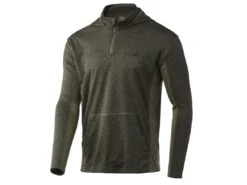 HUK Icon X Coldfront Hoodie -Cheap Fishing Shop huk heathermoss iconxcoldfronthoodie front 51 10 huk 10008h