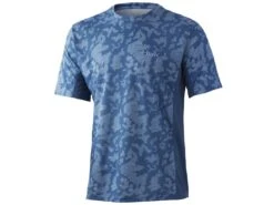 HUK Icon X Running Lakes Short Sleeve Shirt -Cheap Fishing Shop huk iconxrunninglakesss titaniumblue front 51 01 huk 10000 4