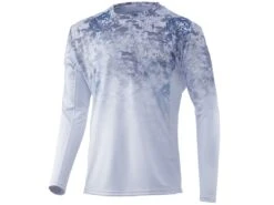HUK Icon X Tide Change Fade Long Sleeve Shirt -Cheap Fishing Shop huk iconxtidechangefadels hogsback front 51 10 huk 10002 5