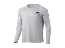 HUK Sunset Bass Pursuit Long Sleeve Shirt -Cheap Fishing Shop huk sunsetbasspursuitls oyster front 51 10 huk 10003 resized