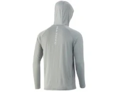 HUK Vented Pursuit Hoodie -Cheap Fishing Shop huk ventedpursuithoodie overcastgrey back 51 99 huk 10004