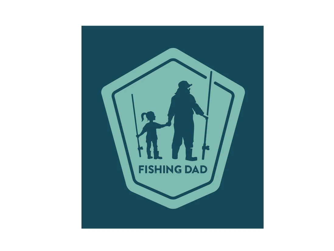 Fishing Dad With Daughter T-Shirt 4 Fishing Dad With Daughter T-Shirt - Image 2