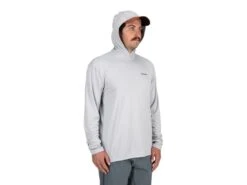 Simms Tech Hoody 8 Simms Tech Hoody -Cheap Fishing Shop simms flamesterling troutlogo techhoody angledmodel 51 10 sim 10013t