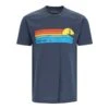 Simms Sunset T-Shirt -Cheap Fishing Shop simms navyheather sunsettshirt 50 01 sim 10009ns