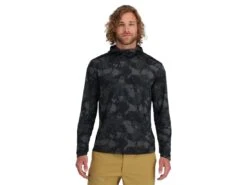 Simms SolarFlex® Hoody -Cheap Fishing Shop simms regimentcamocarbon solarflexhoody modelfront 51 10 sim 10023rcs