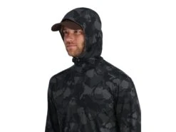 Simms SolarFlex® Hoody -Cheap Fishing Shop simms regimentcamocarbon solarflexhoody modelhood 51 10 sim 10023rcs